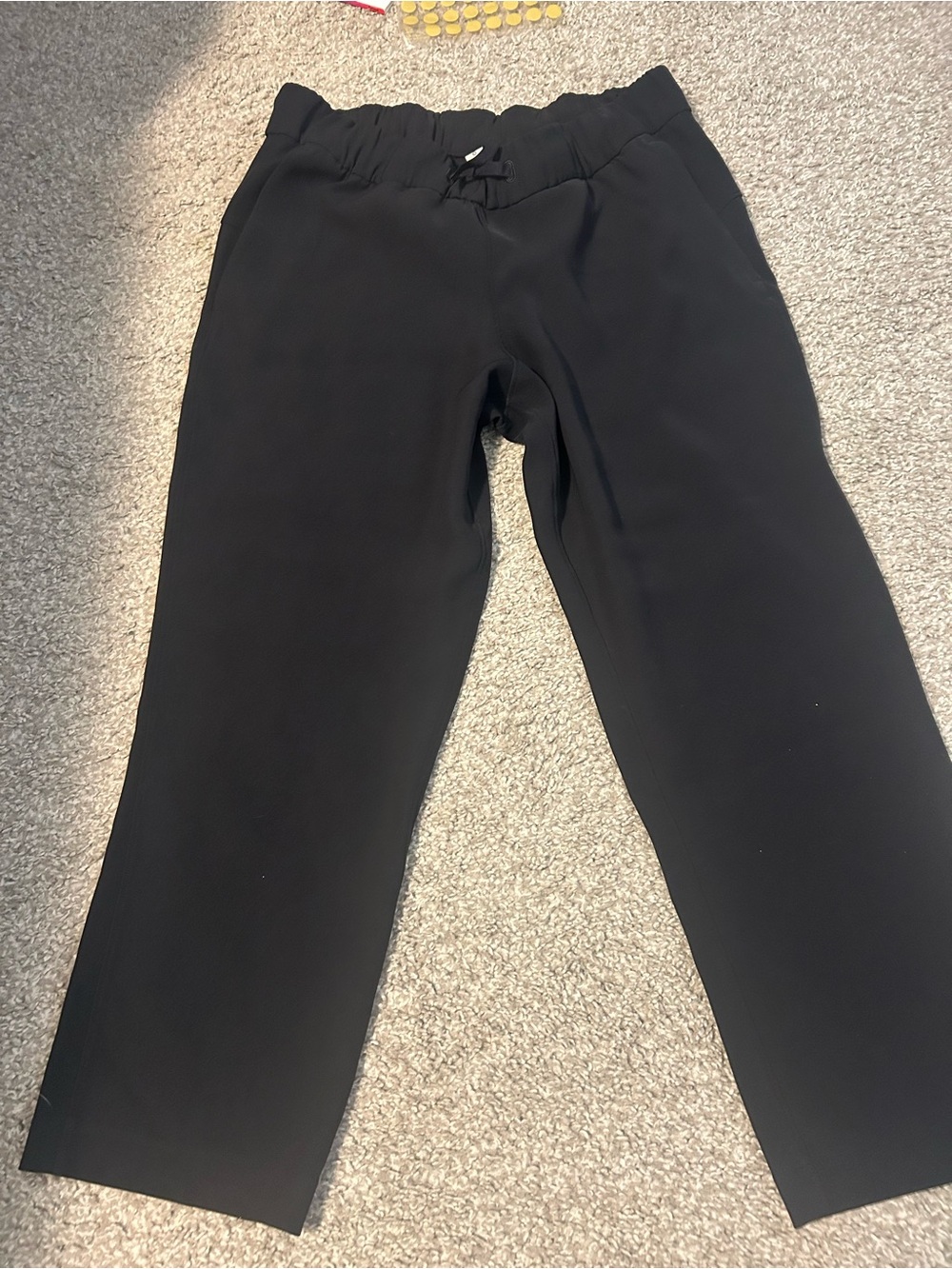 lululemon athletica Men’s Black Elastic-Waist Dress Pants